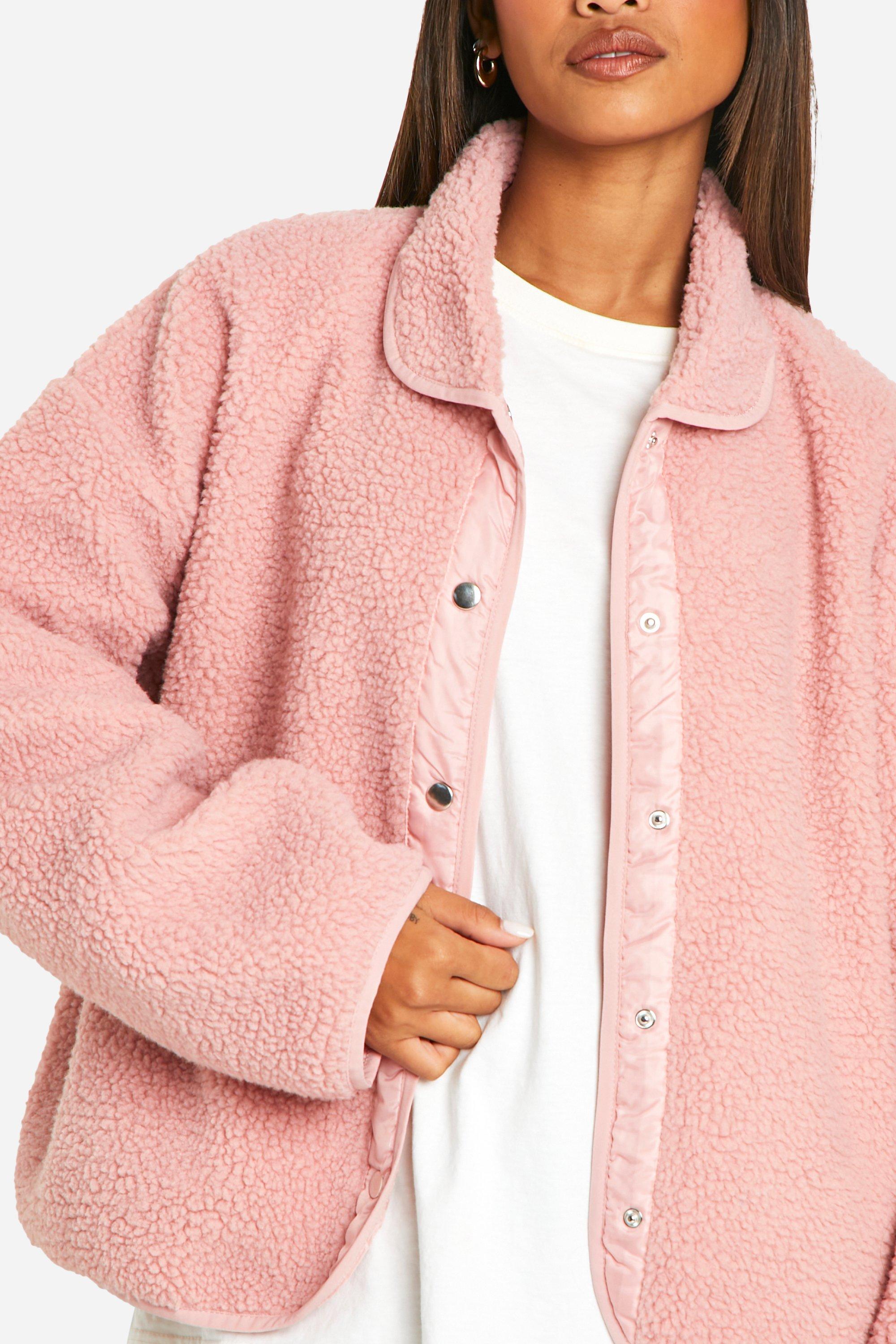 Boohoo teddy jacket best sale